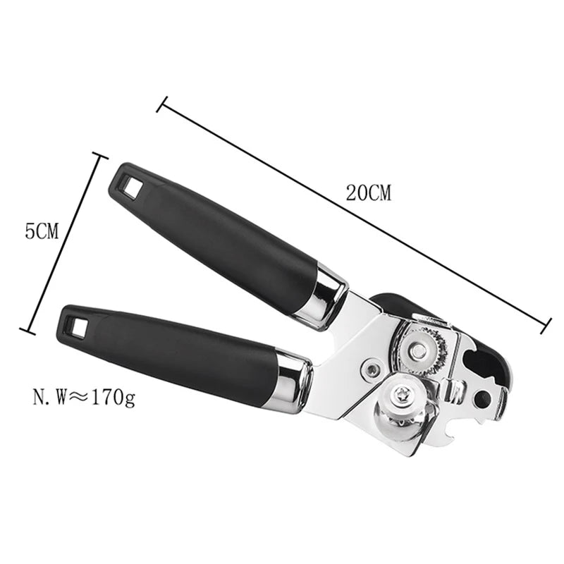 PC/Set Can Opener Twist Bottle Opener Stainless Steel Bottle Opener Cans Gadgets Multifunctional Kitchen Accessories Peaceful Pleasures Health and Wellness B