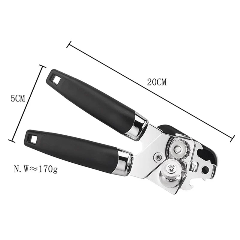 Stainless Steel Can & Bottle Opener Set – Multifunctional Tool
