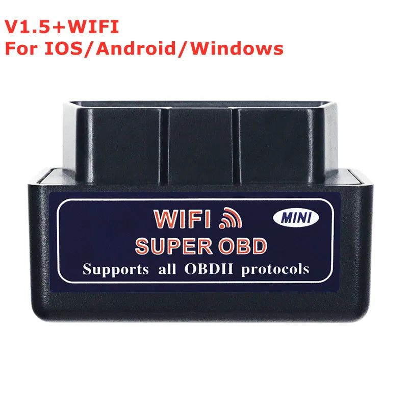 Mini ELM327 OBD2 Scanner Bluetooth WiFi for Android iOS