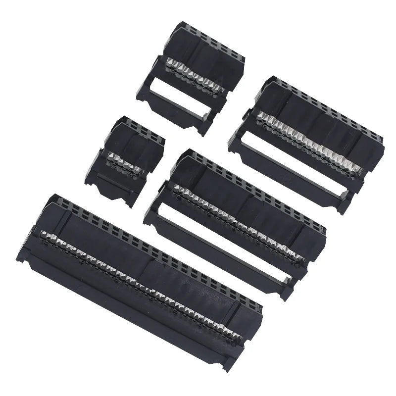10PCS FC-6/8/10/12/14/16/18/20/30/40/50 Pins Female Header IDC Socket Connector 2.54MM Pitch FOR 1.27MM Ribbon Cable Connector Peaceful Pleasures Health and Wellness
