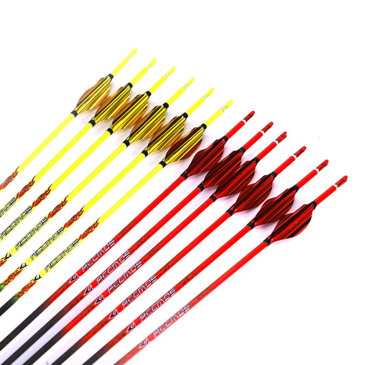 ID4 Yellow Shaft Orange Arrows Pure Carbon Arrow Spine 400 1000 Bow Peaceful Pleasures Health and Wellness spine 900-orange
