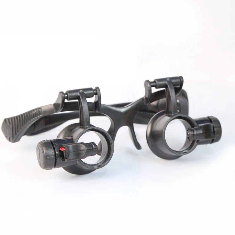 Magnifying Glasses Reading Illuminated Magnifier 2 Lights Head Loupe with Detachable Lenses for Jewelry Watch Electronic Repair Peaceful Pleasures Health and Wellness
