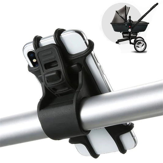 Universal Silicone Phone Mount for Stroller, Pram & Bicycle Phone Mount Bracket Oasis Select