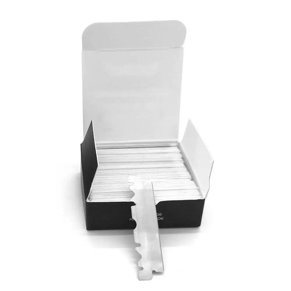 100-Pack Single Edge Stainless Steel Razor Blades for Men