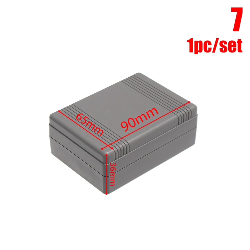 Waterproof ABS Plastic Project Box | Black Electronic Enclosure