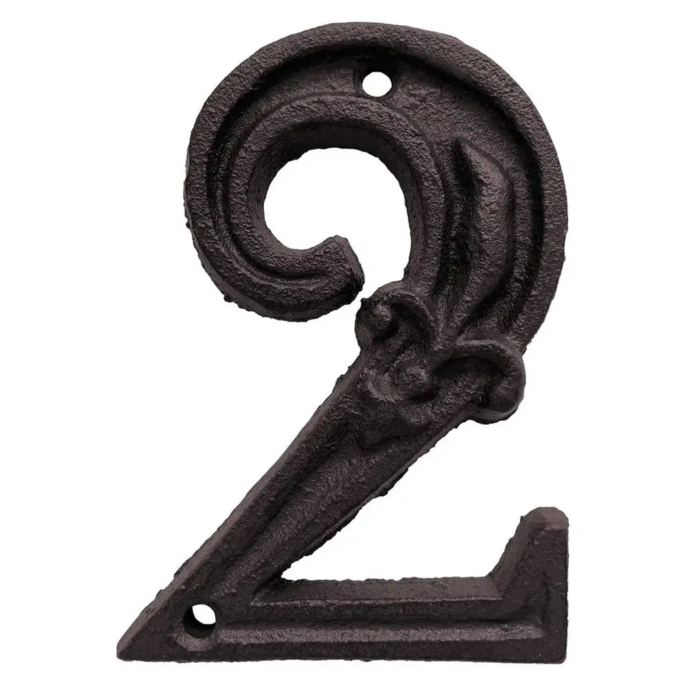 Unique House Number Cast Iron Metal Antique Doorplate Address Numbers Apartment Street Address Plaque Decor Attractive Peaceful Pleasures Health and Wellness 2 China Mainland