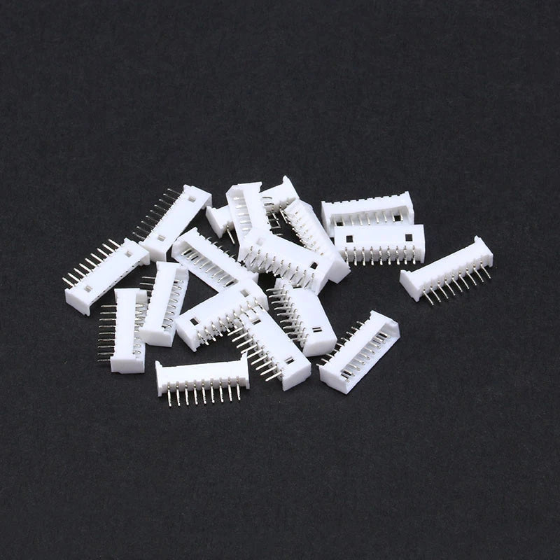 50Pcs Micro JST 1.25mm 2P 3P 4P 5P 6P 7P 8P 10P straight Pin Female Connector FOR PCB BOARD White 1.25 Peaceful Pleasures Health and Wellness