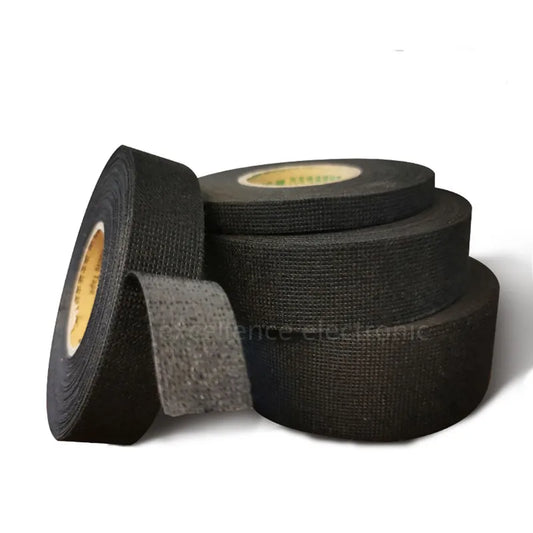 1PCS Heat-resistant Adhesive Cloth Fabric Tape For Car Auto Cable Harness Wiring Loom Protection Width 9/19/25/32MM Length 15M Peaceful Pleasures Health and Wellness Length 15M Width 9mm