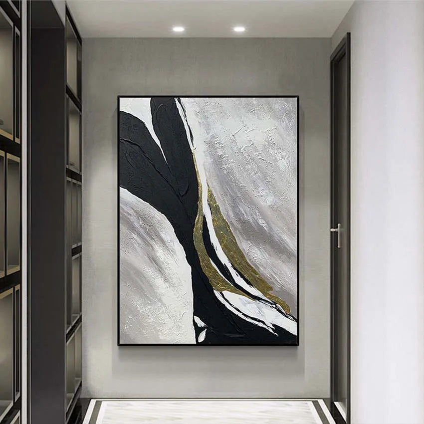 New Abstract Art Decorative Mural Canvas 100% Handmade Customizable Oil Painting Living Room Hotel Restaurant Hanging Picture Peaceful Pleasures Health and Wellness
