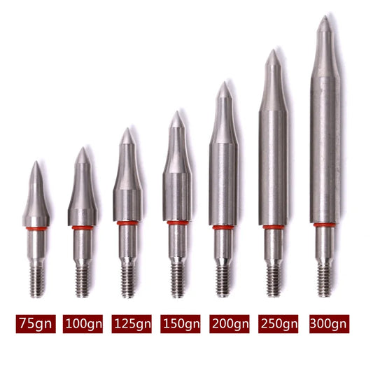 DIY 75 100 125 150 200 250 300 Grain Stainless Steel Arrow Point Tip Peaceful Pleasures Health and Wellness 75gn 6pcs