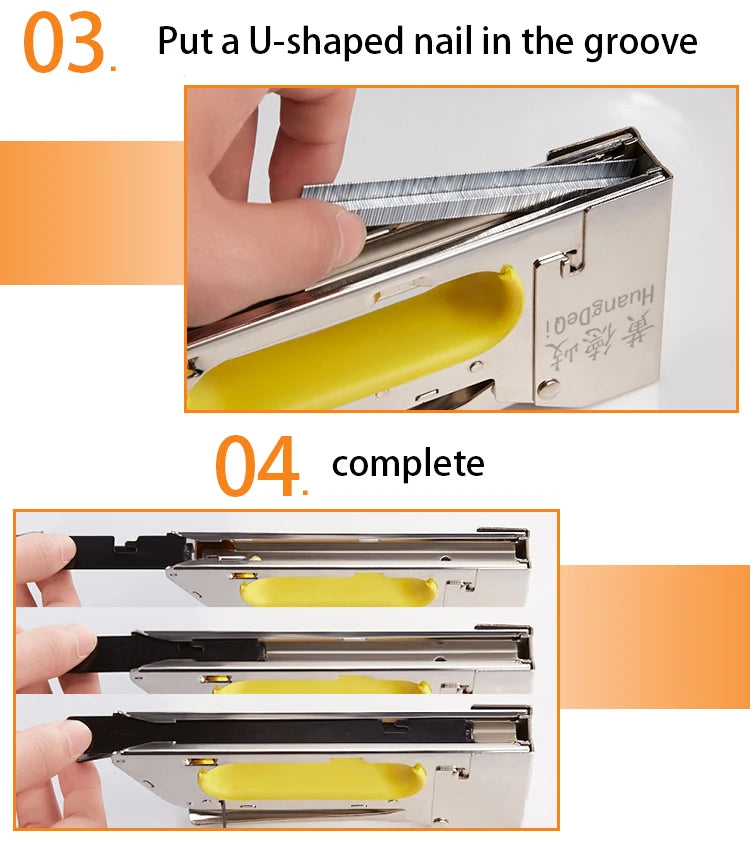 Manually Tools for Stretch Picture Frame, Stretcher Gun, Three-Piece, a Box, U-shaped Nail Peaceful Pleasures Health and Wellness