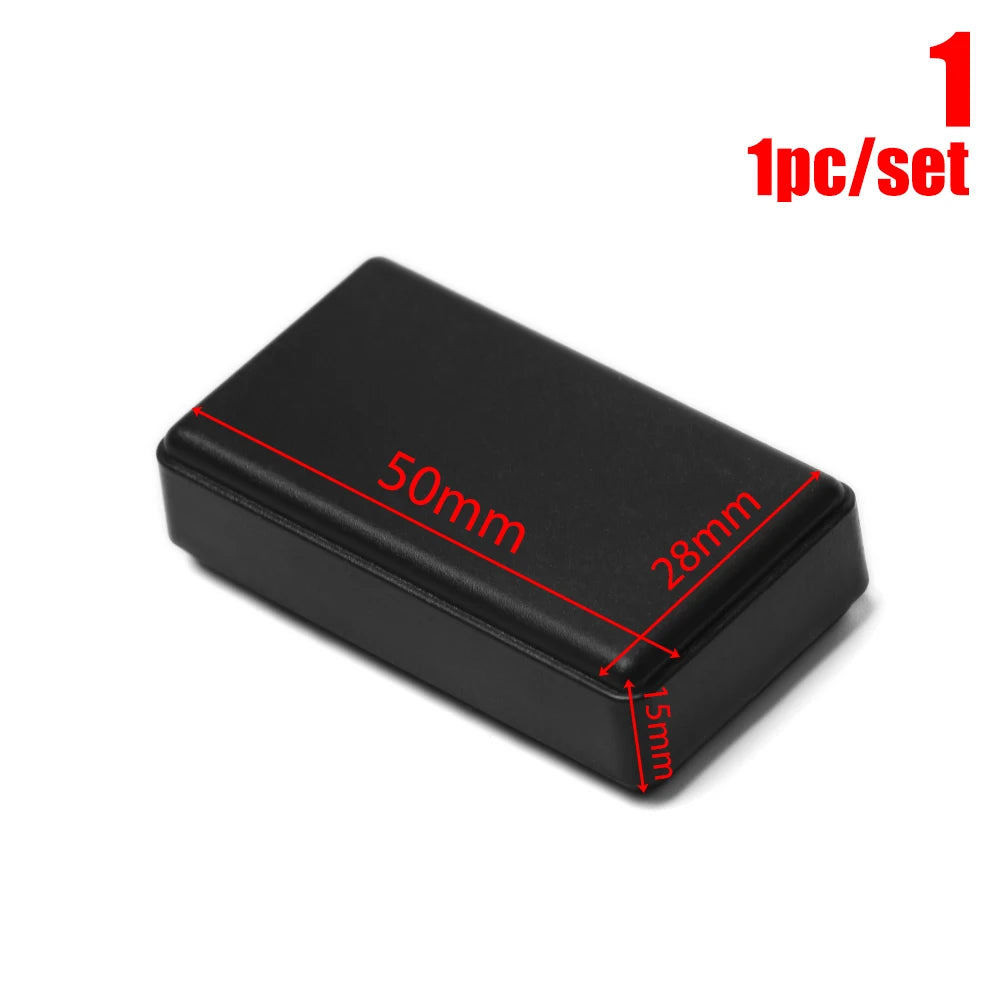 Waterproof ABS Plastic Project Box | Black Electronic Enclosure