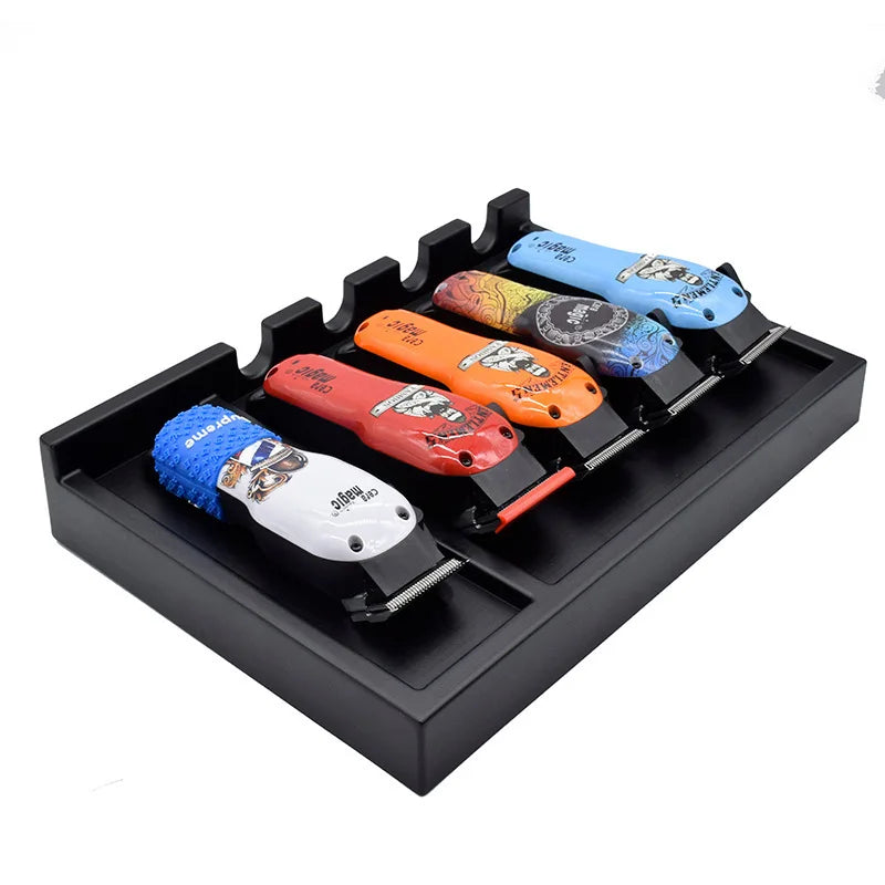 Barbershop Electric Clippers Storage Rack Electric Hair Trimmer Cutter Barber Display Stand Salon Stylist Storage Tools Supplies Peaceful Pleasures Health and Wellness