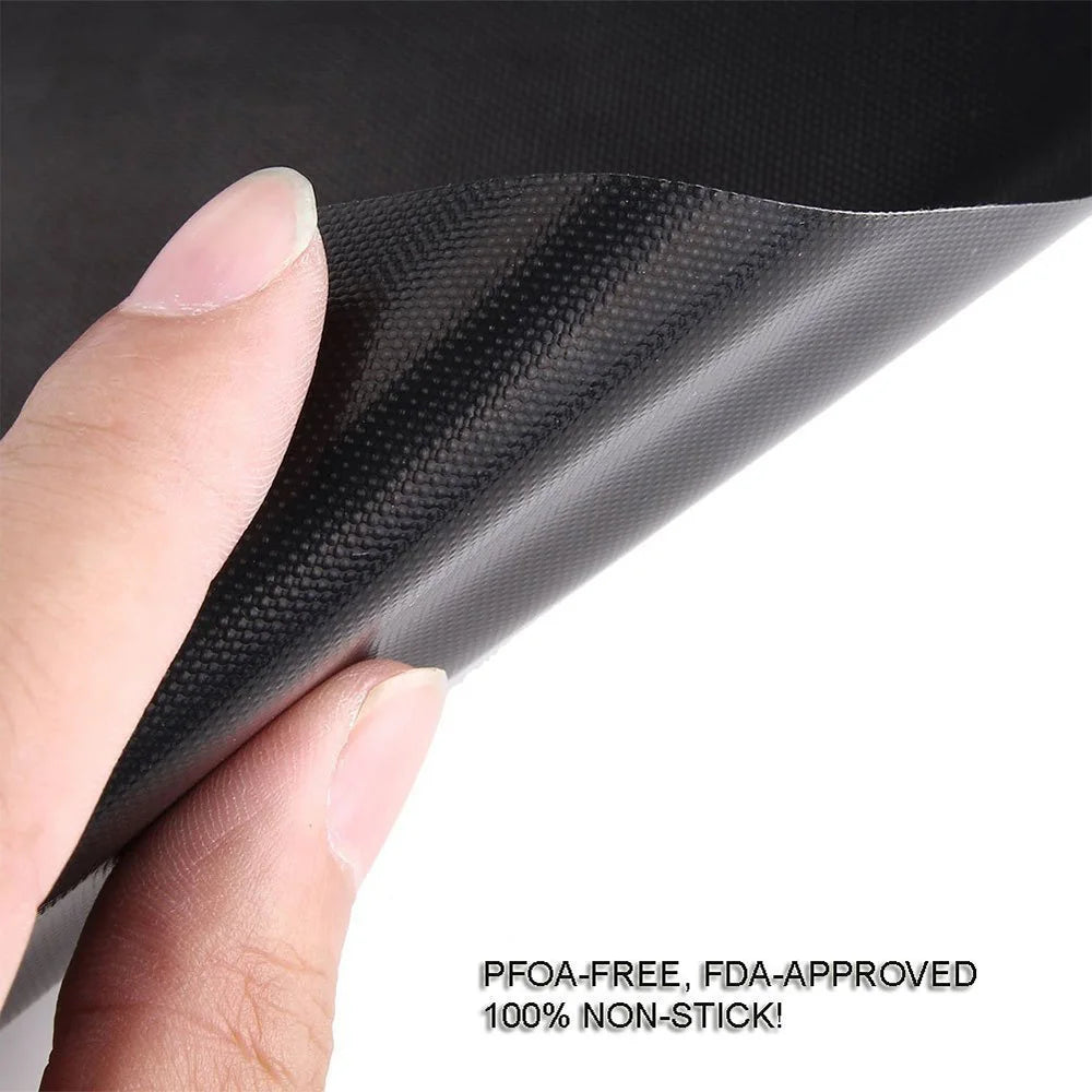 Reusable Non-Stick BBQ Grill Mat & Oven Baking Sheet – PTFE Fiberglass, Heat Resistant | 6 or 8 Pack