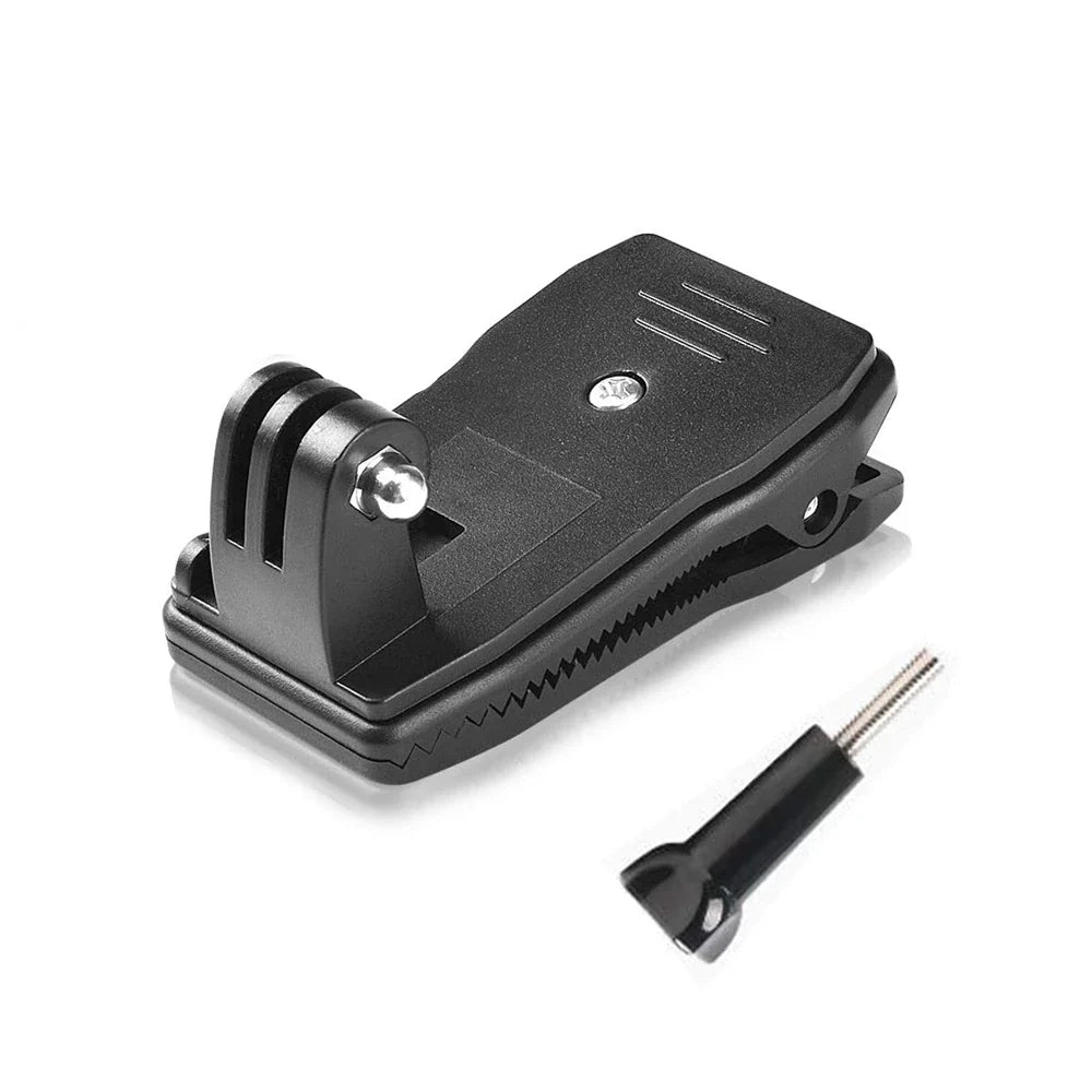 360° Backpack Strap Clip Mount for GoPro & Action Cameras
