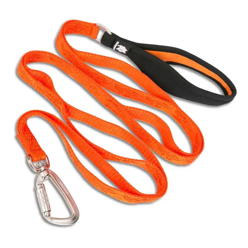 TRUELOVE Pet Leash Nylon Zinc-alloy Hook Carabiner Dog Accessories Rope Lead Medium Big Ferocious Travel Pet Supplies YL1831 Peaceful Pleasures Health and Wellness orange L China Mainland