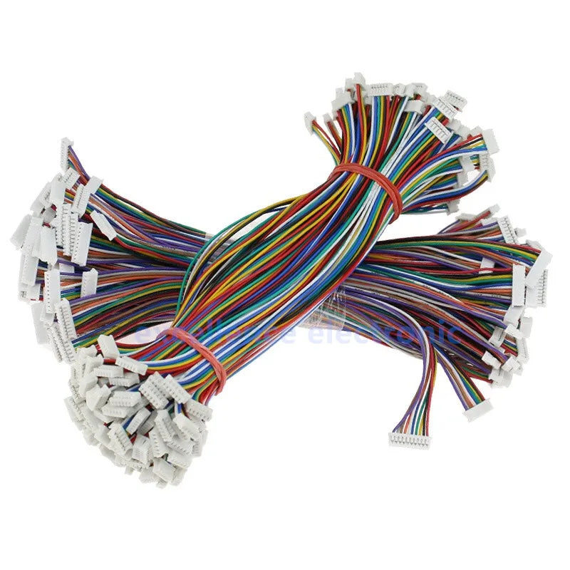 10PCS Mini Micro JST 1.25 2/3/4/5/6/7/8/9/10 Pin Female Plug Connector with Wire 1.25MM 10cm 15cm 20cm Single/double Head Tinned Peaceful Pleasures Health and Wellness