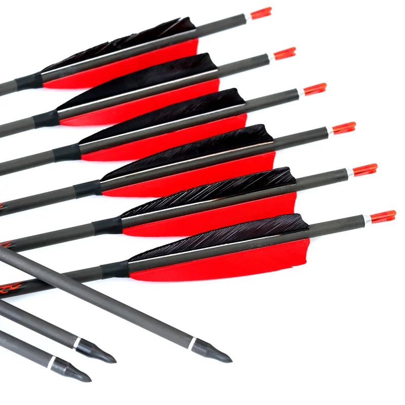 6 ID Pure Carbon Arrow Spine 300 350 400 500 600 700 800 Recurve
