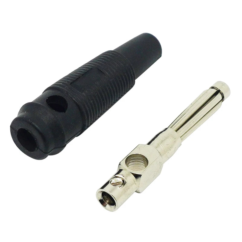 10Pcs 4mm Red and Black Solderless Side Stackable 32A Audio Banana Plug Leads Connector Peaceful Pleasures Health and Wellness