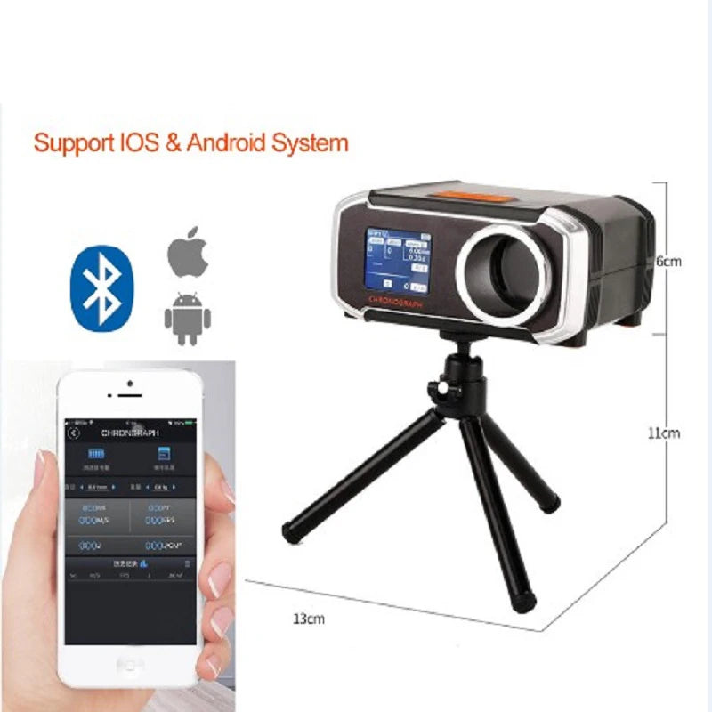 Multifunctional for Shooting Speed Meter Ball Velocity Energy Measurement Shooting Chronograph APP Bluetooth-compatible Peaceful Pleasures Health and Wellness