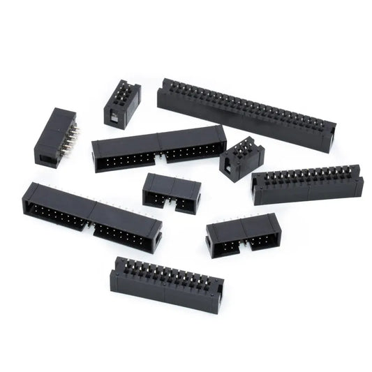 100PCS IDC Socket 6/8/10/14/16/20/26/30/34/40/50 Pin 2x3/4/5/7/40P 50Pin Straight Male Shrouded PCB DC3 2.54mm Box Header JTAG Peaceful Pleasures Health and Wellness 8P