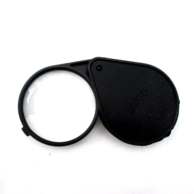 10X Foldable Pocket Magnifier Portable 60Mm Jewelry Reading Magnifying Glass Loupe Pocket Size Lovely Jewllery Magnifier Peaceful Pleasures Health and Wellness