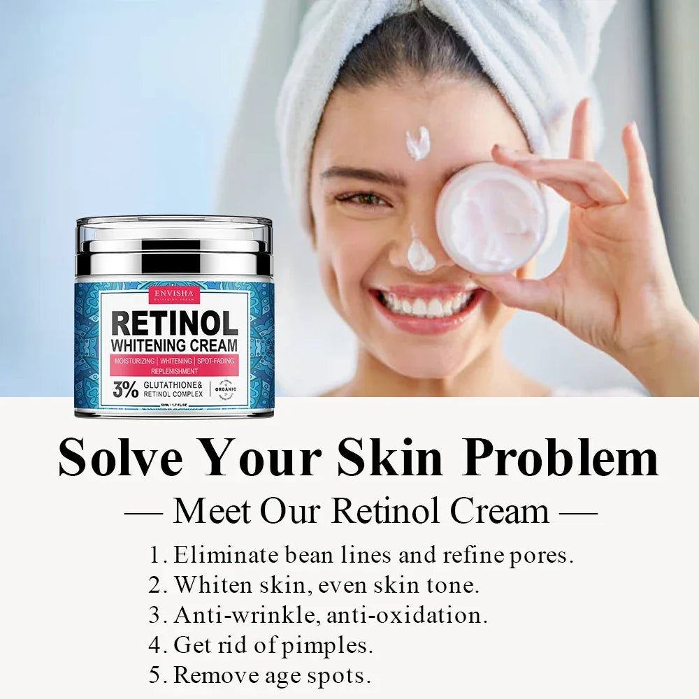ENVISHA Neck & Face Multi-Cream – Retinol, Collagen & Vitamin C Peaceful Pleasures Health and Wellness