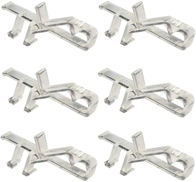 Valance Clips Hidden1 7/8inch Clear Color for Faux and Real Wood Window Blinds Peaceful Pleasures Health and Wellness Default Title
