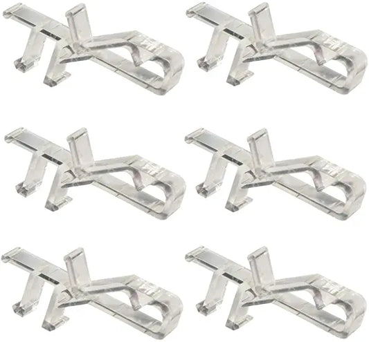 Valance Clips Hidden1 7/8inch Clear Color for Faux and Real Wood Window Blinds Peaceful Pleasures Health and Wellness Default Title