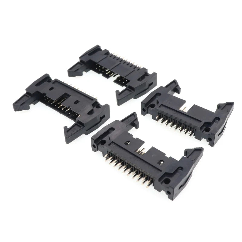 5pcs DC2 2.54mm Pitch Straight / Right Angle Hook Horn Socket Connector 10/14/16/20/26/30/40P For Flat Ribbon Cable IDC Socket Peaceful Pleasures Health and Wellness