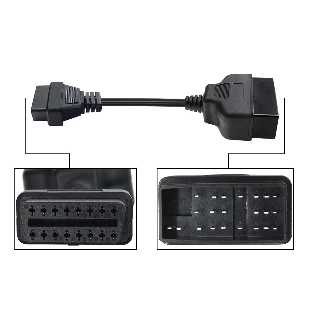 Toyota 22-Pin to OBD2 16-Pin Diagnostic Adapter Cable
