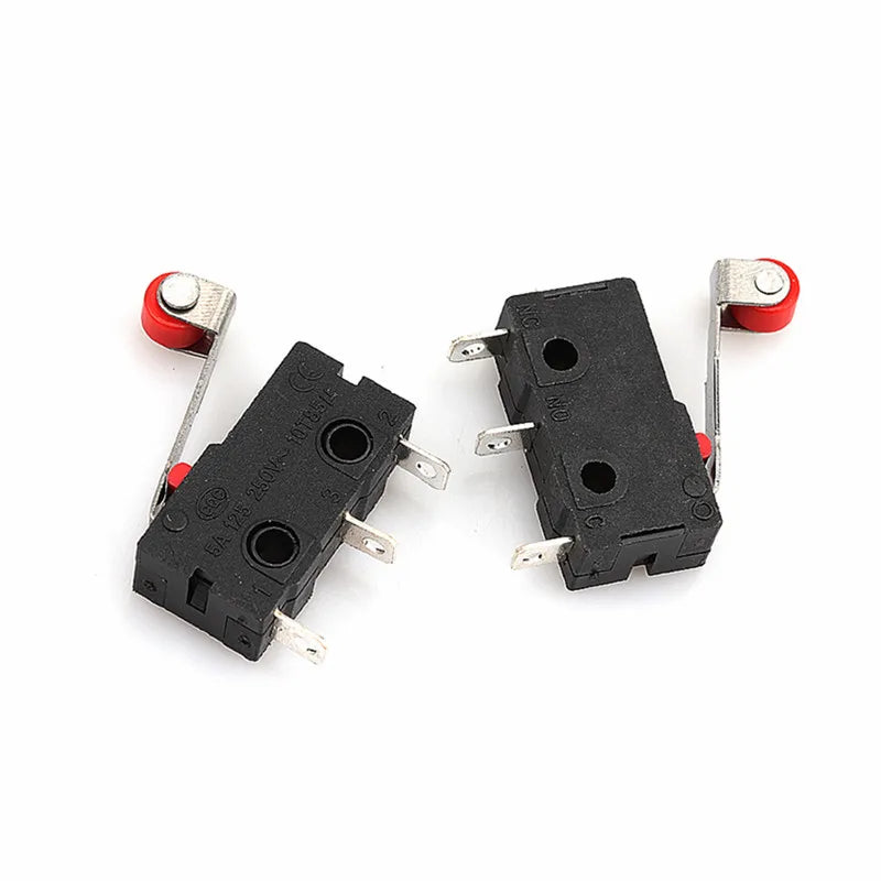 5Pcs Mini Micro Limit Switch NO NC 3P Terminals SPDT 5A 125V 250V Roller Arc lever Snap Action Push Micro switches Peaceful Pleasures Health and Wellness Roller Lever