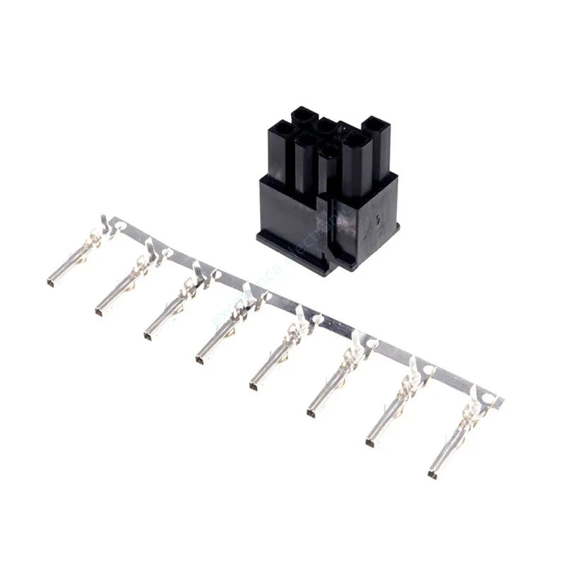 10 Sets 4.2mm Pitch 5557 ATX Graphics Card GPU PCI-E Power Connector 6+2Pin 8Pin Male Housing+Terminals Black Peaceful Pleasures Health and Wellness