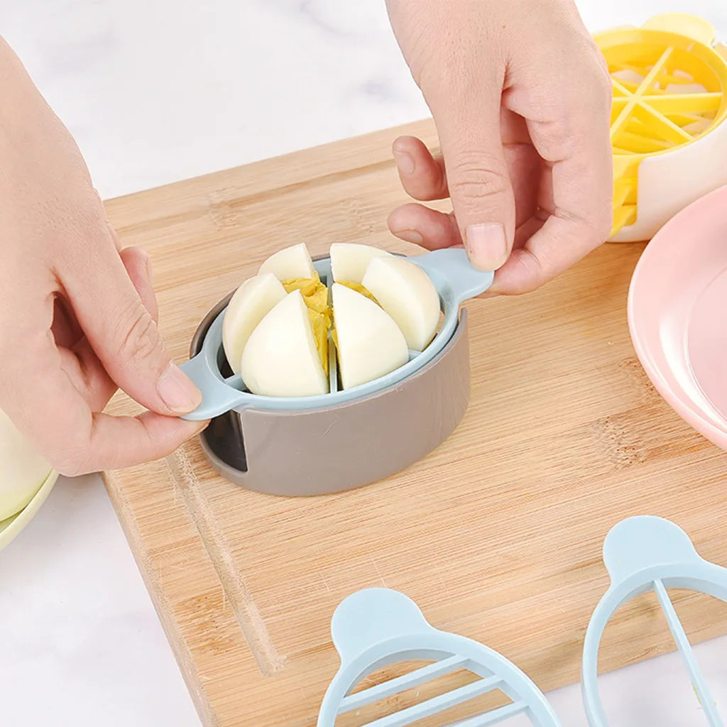 3-in-1 Multifunction Egg Slicer, Cutter & Flower Mold – Creative Kitchen Gadget for Garnishes & Food Decoration
