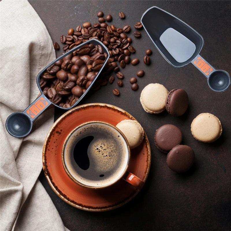 4PCS Multifunction Measuring Spoons and Measuring Cups Scoop with Scale for Coffee Making Kitchen Baking Measuring Kitchen Tool Peaceful Pleasures Health and Wellness