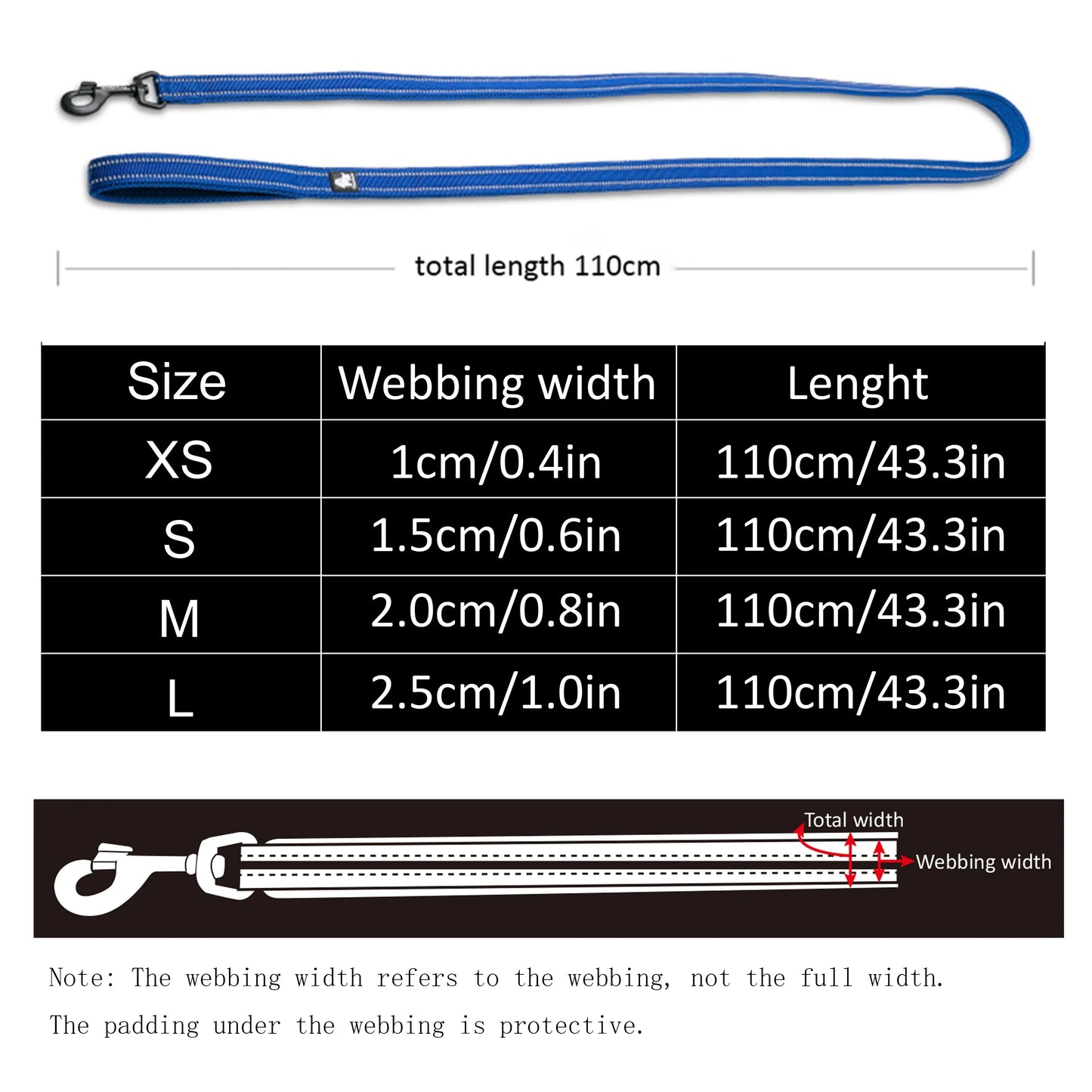 Truelove Soft Dog Pet Leash in Harness and Collar Reflective Nylon Cat Mesh Walking Training 11 Color Length 110cm TLL2111 Peaceful Pleasures Health and Wellness
