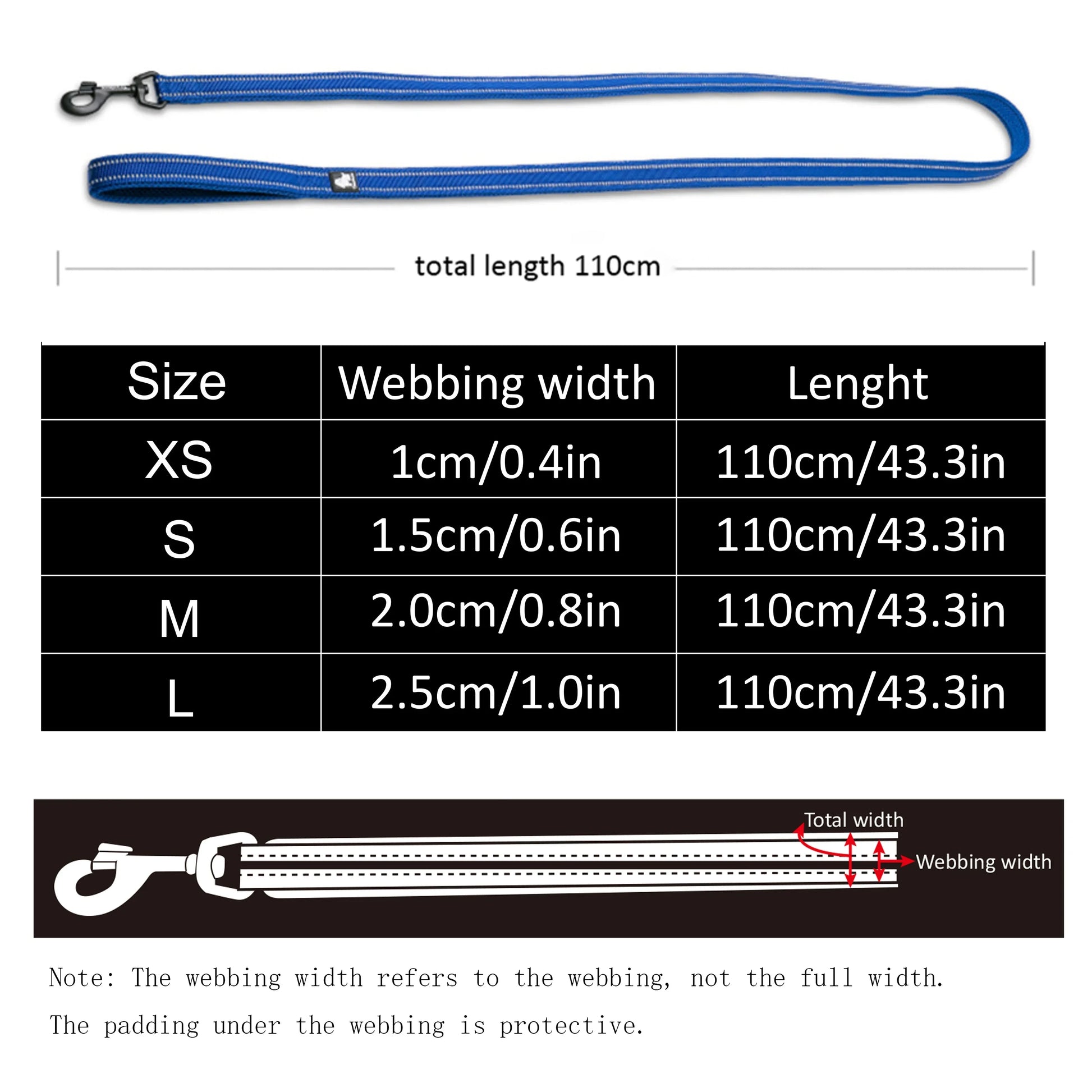 Truelove Soft Dog Pet Leash in Harness and Collar Reflective Nylon Cat Mesh Walking Training 11 Color Length 110cm TLL2111 Peaceful Pleasures Health and Wellness