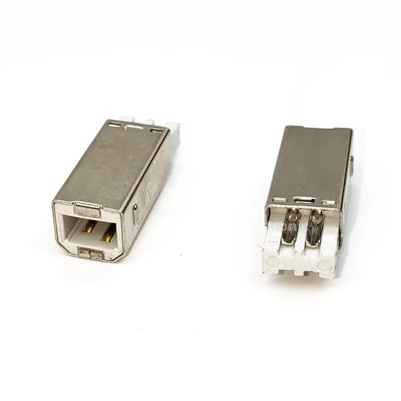 10pcs USB 2.0/3.0 Type B Female Plug Jack USB-B Right Angle AF Socket Printer Interface Soldering PCB Connector Peaceful Pleasures Health and Wellness Brown