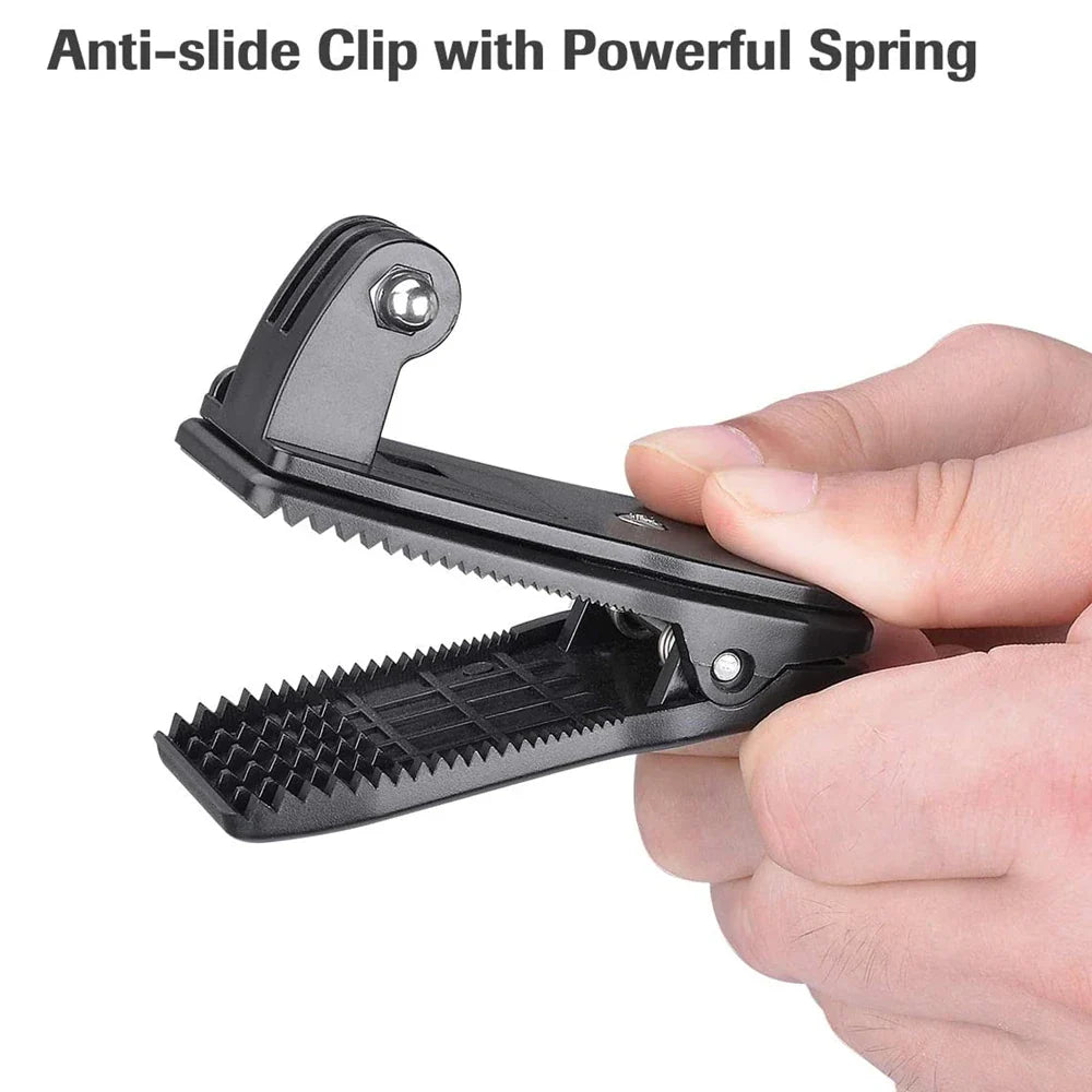 360° Backpack Strap Clip Mount for GoPro & Action Cameras