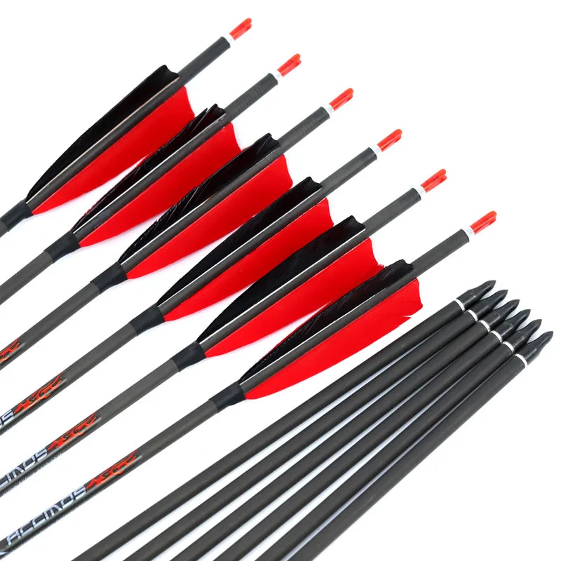 6 ID Pure Carbon Arrow Spine 300 350 400 500 600 700 800 Recurve