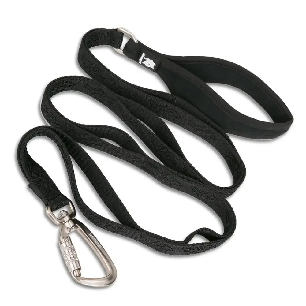 TRUELOVE Pet Leash Nylon Zinc-alloy Hook Carabiner Dog Accessories Rope Lead Medium Big Ferocious Travel Pet Supplies YL1831 Peaceful Pleasures Health and Wellness black M China Mainland
