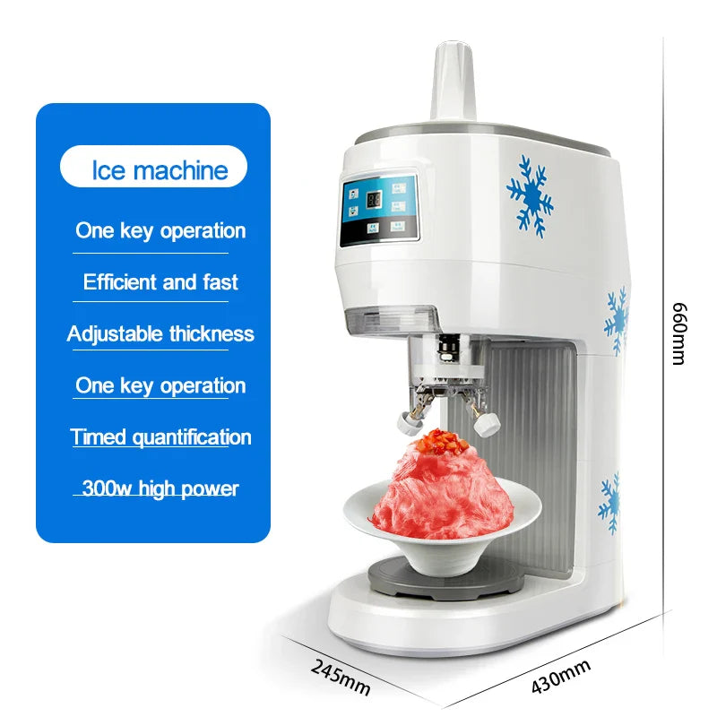 Commercial Electric Ice Shaver & Slush Crusher 300W – YB-208S