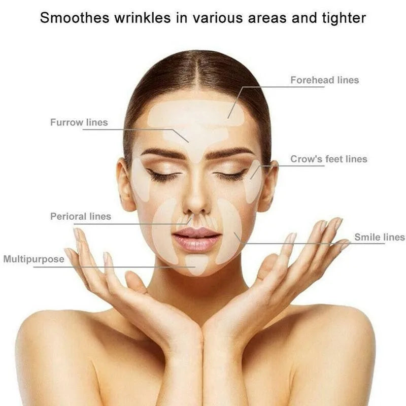 16pcs Reusable Silicone Patches Anti Rimpel Pads Silicone Wrinkle Removal Sticker Face Forehead Neck Eye Sticker Skin Care Patch Peaceful Pleasures Health and Wellness