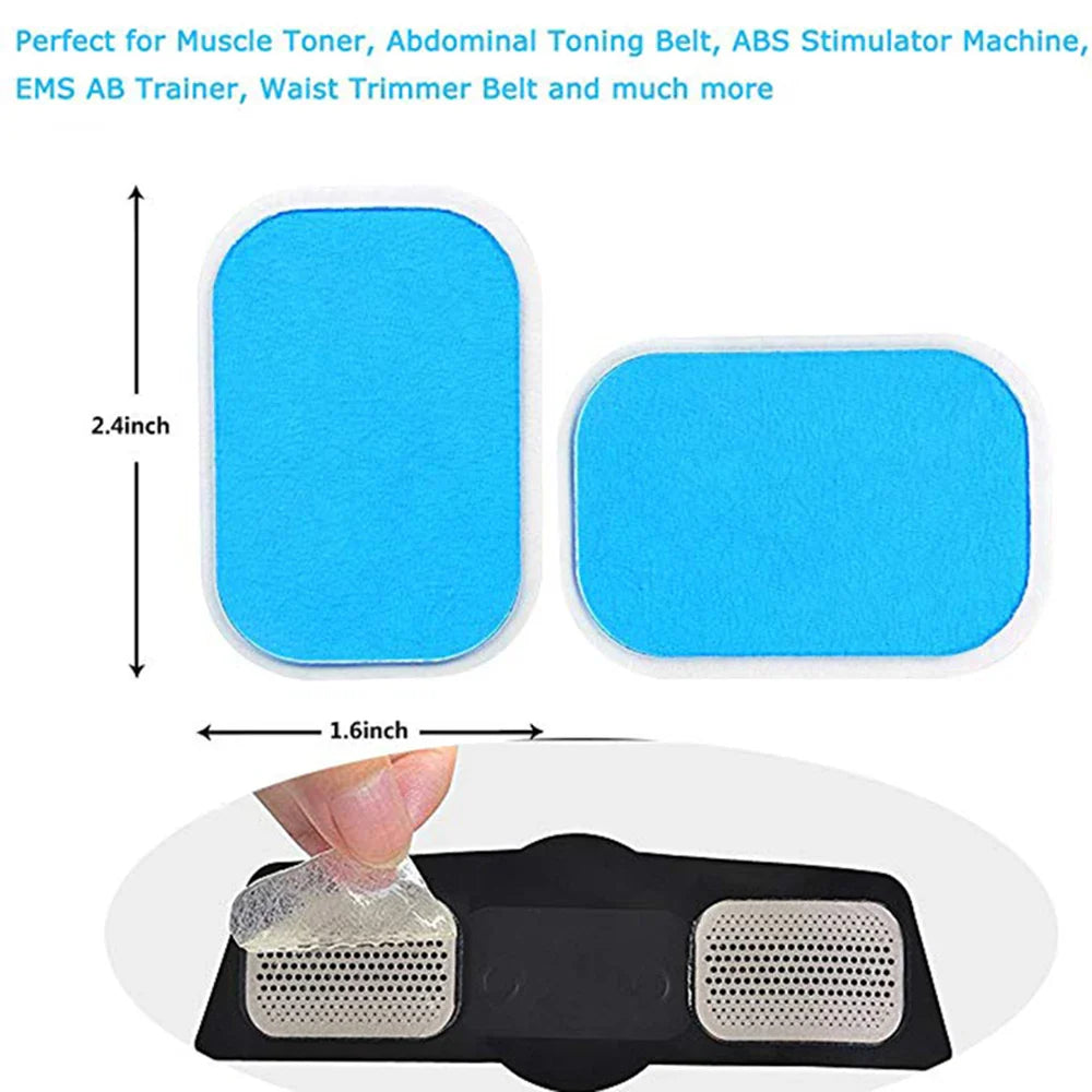 50-Pack EMS Gel Pad Replacements for ABS & Muscle Stimulator