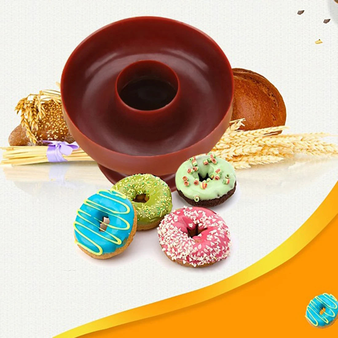 Plastic Donut Mold & Fondant Cutter | DIY Donut Maker for Baking, Cookies & Cake Decorating