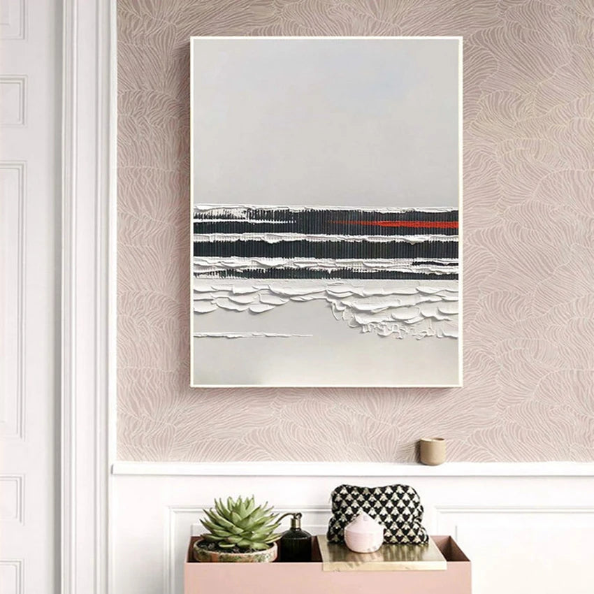Handmade Canvas Oil Painting Custom Poster Abstract Art Wall Decor Salon Mural For Living Room Bedroom Entrance Restaurant Hotel Peaceful Pleasures Health and Wellness