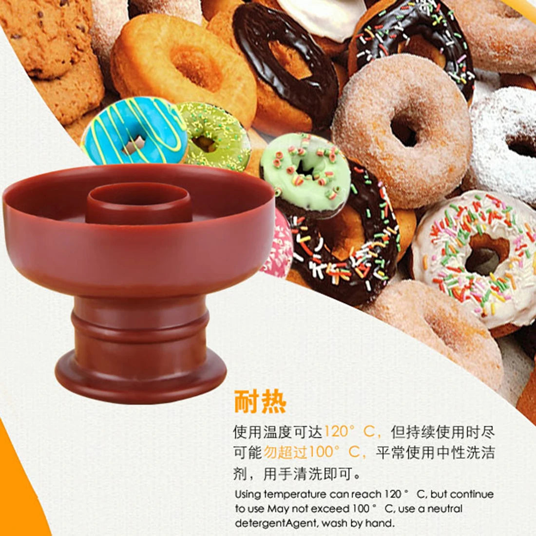 Plastic Donut Mold & Fondant Cutter | DIY Donut Maker for Baking, Cookies & Cake Decorating