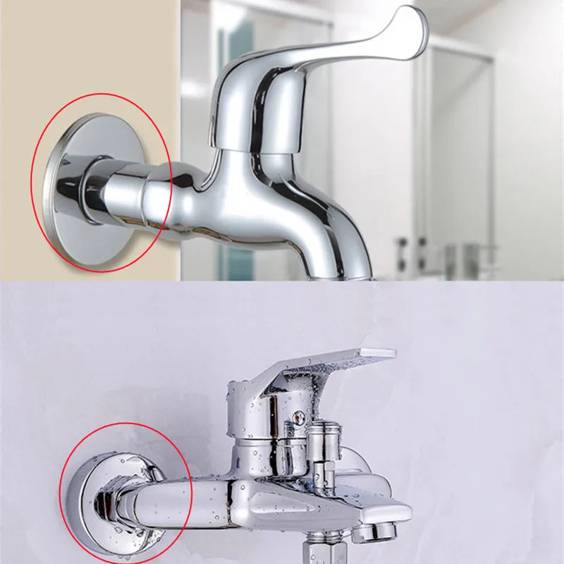2PCS Stainless Steel Faucet Pipe Decorative Cover 1/2" 3/4" 1"