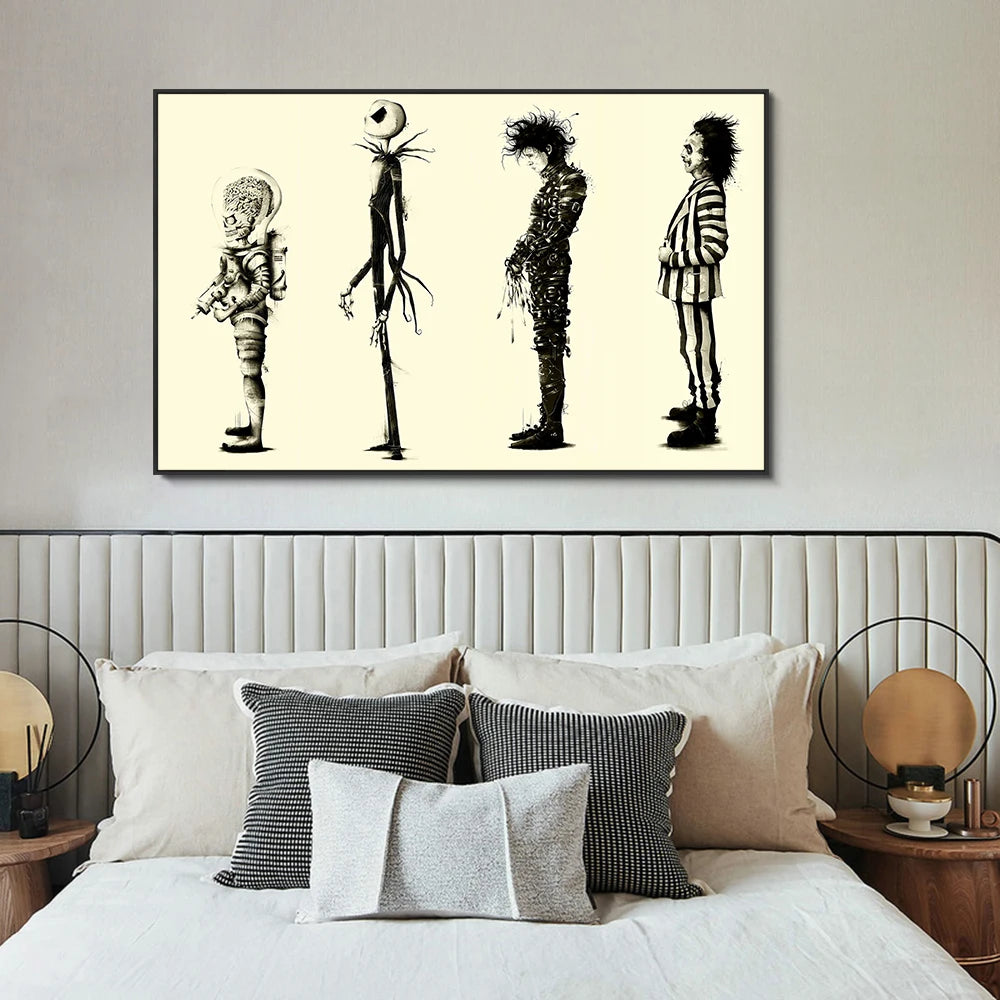 Edward Scissorhands Tim Burton Canvas Wall Art Print