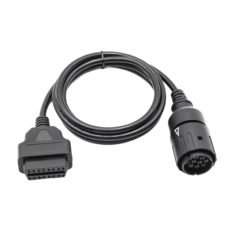 BMW Motorcycle 10-Pin to 16-Pin OBD2 ICOM-D Diagnostic Cable